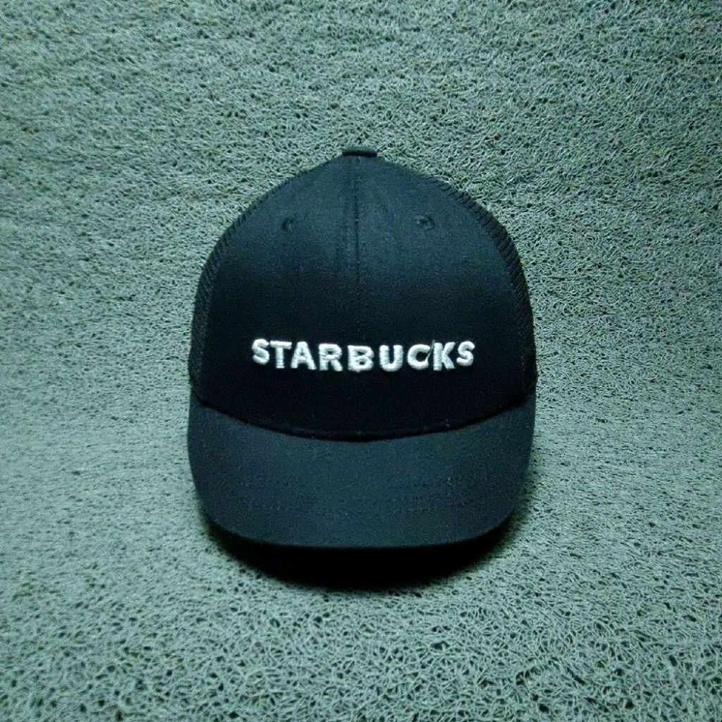 topi visor pendek starbucks setelan
