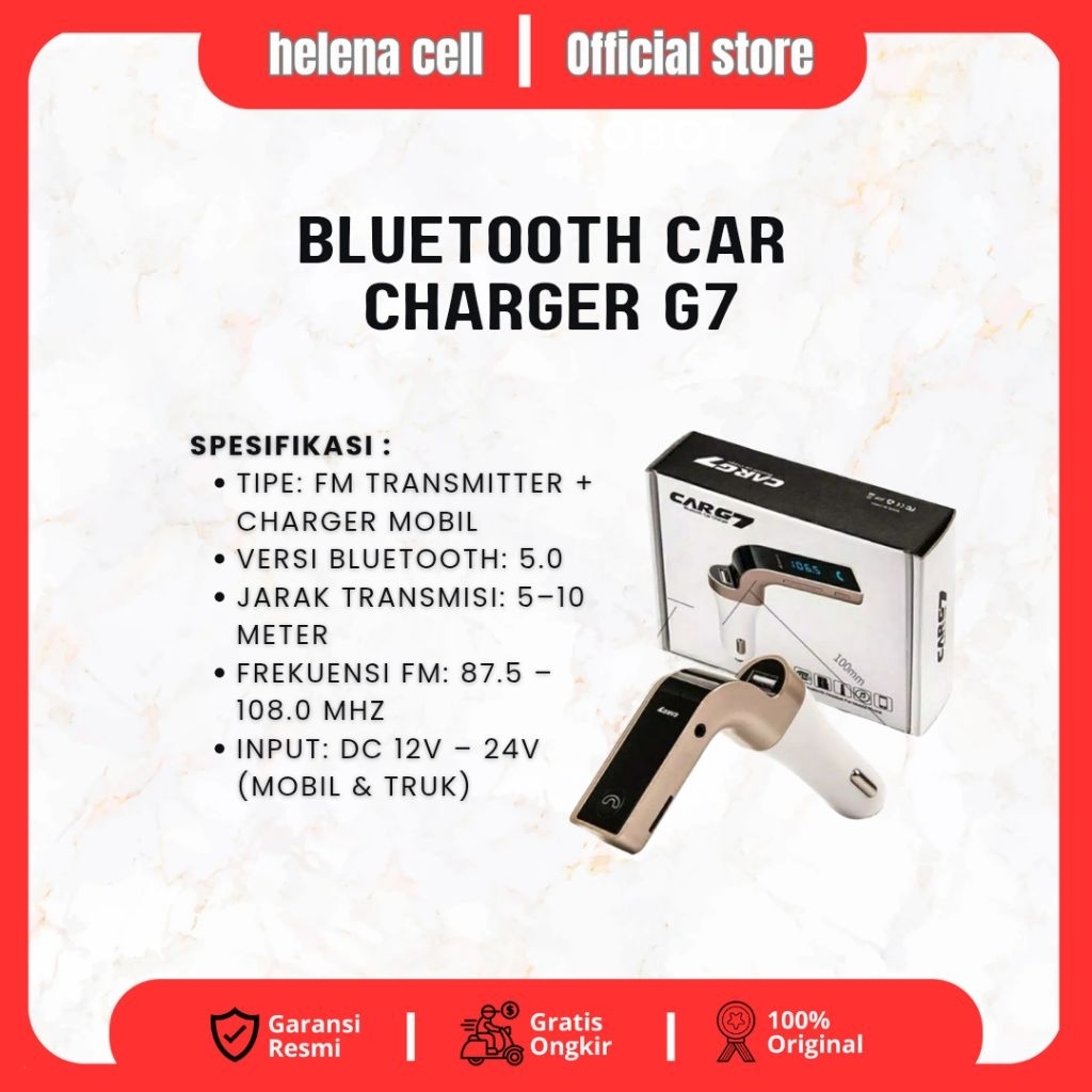 Bluetooth Car Charger G7