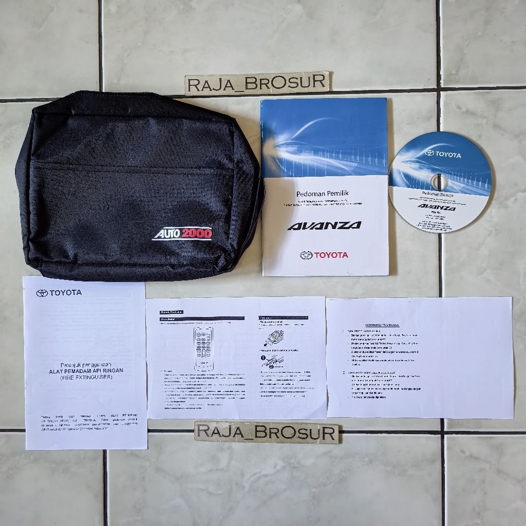 Buku pedoman pemilik Manual Book Toyota Avanza Veloz 2015-2018 Free tas ORI Original