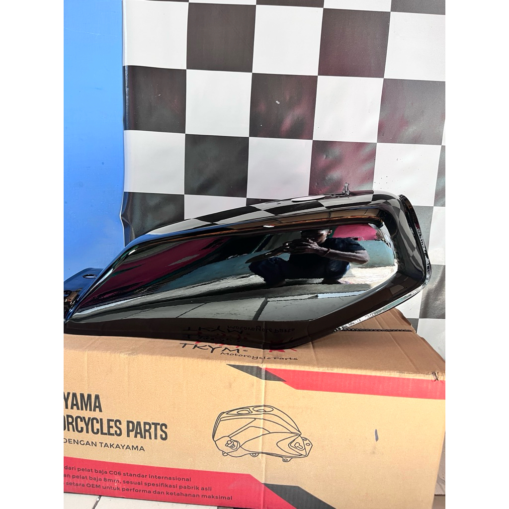 TANKI RX KING NEW/TANGKI BENSIN RX KING FULL TANGKI ASSY RX KING COPY ORIGINAL WARNA HITAM BIRU MERA