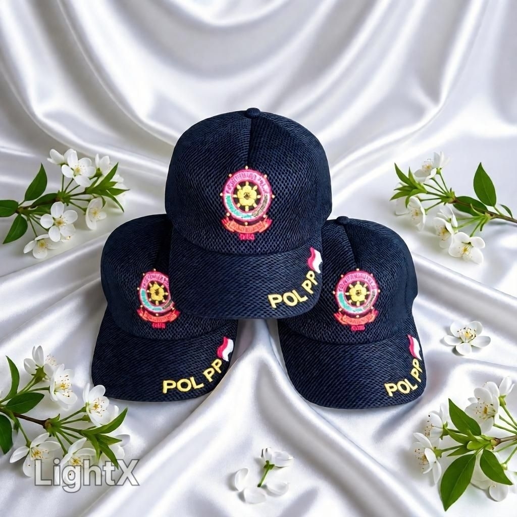 Topi Pol PP warna Hitam