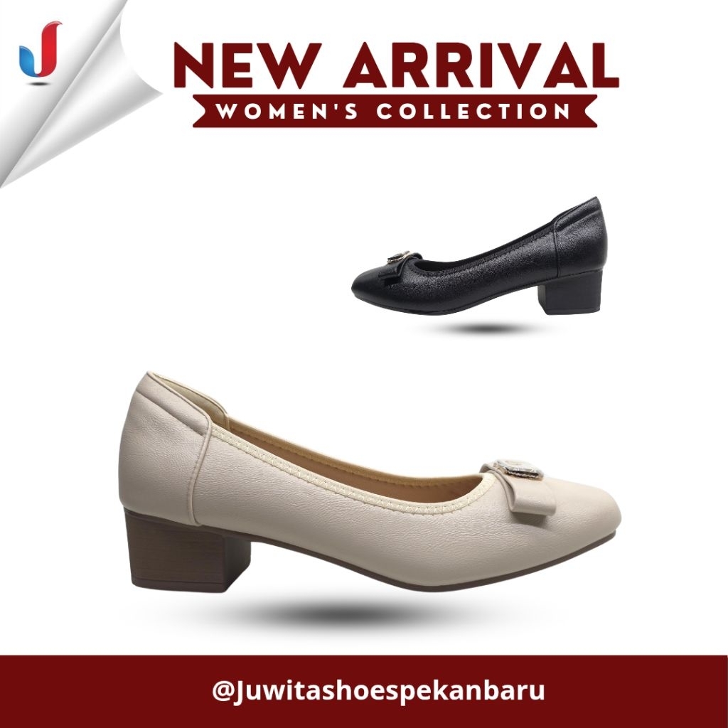 Sepatu pantofel import wanita heels 4 cm merk Nobody