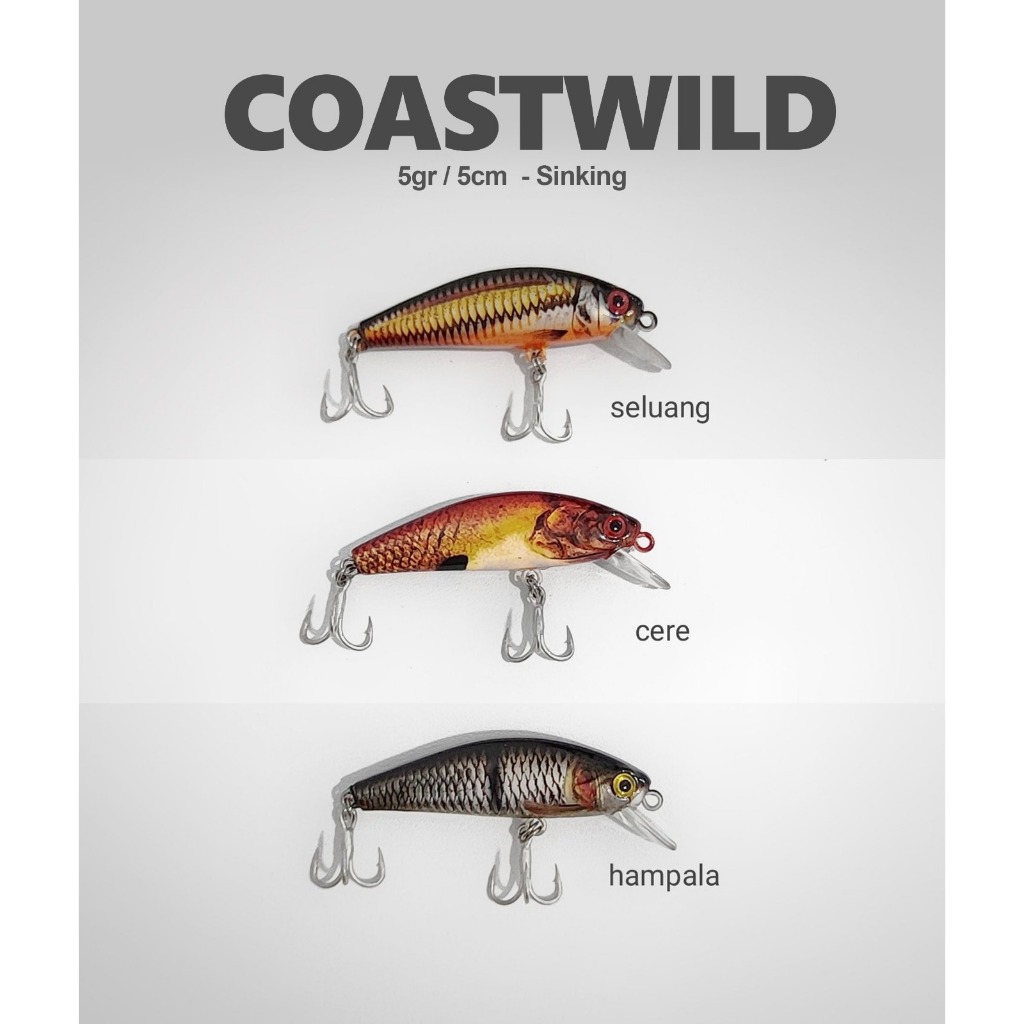 Sinking Minnow 5cm/5g Umpan Pancing Minnow Sinking Casting Ultralight Minnow Umpan Pancing