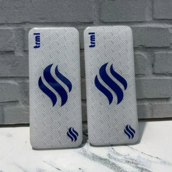 (Po) Acrylic Backdoor For T88 / T99 Motif Crbn Pattern Putih Logo Warna Biru Uv Printing