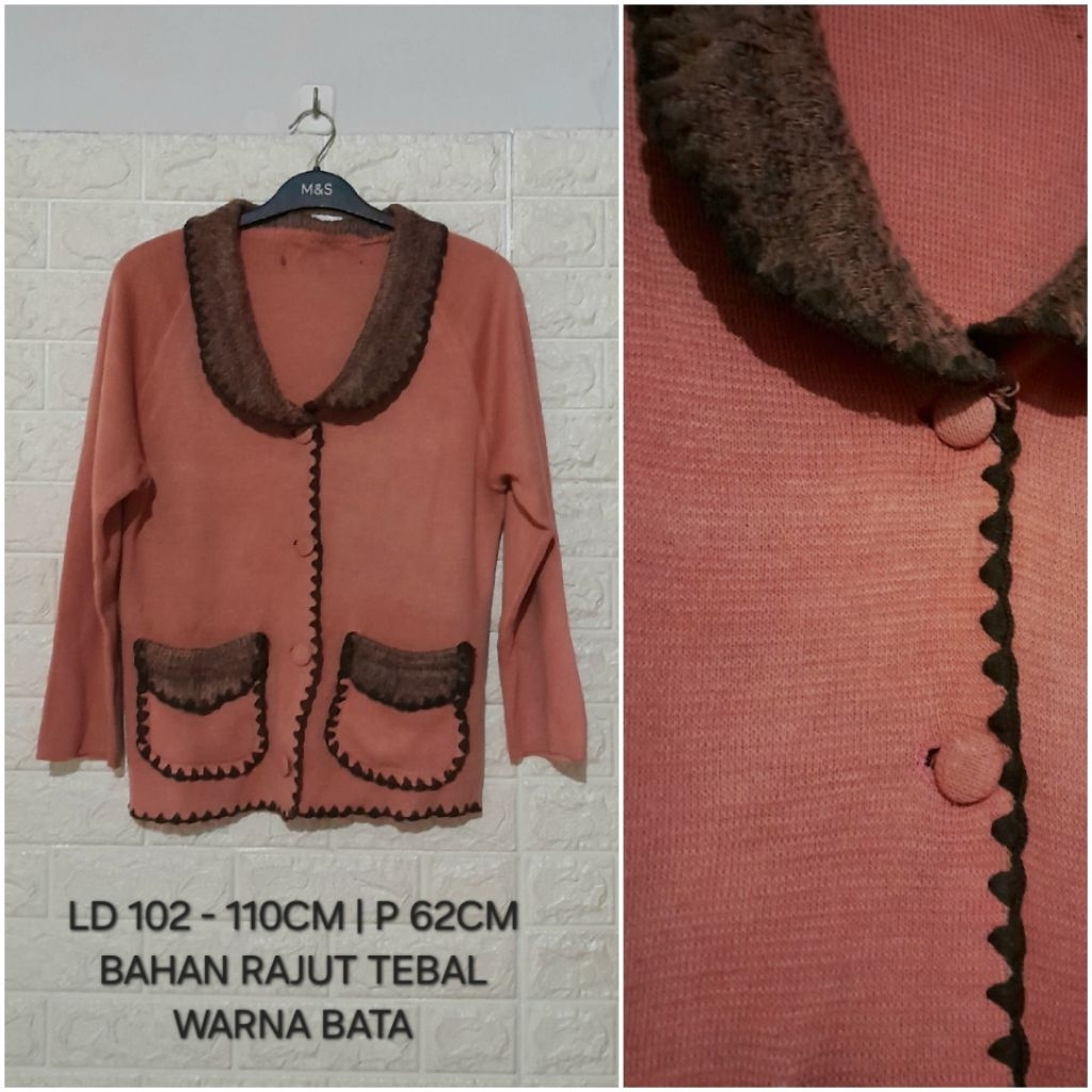 ATASAN CARDIGAN OUTER RAJUT TEBAL WANITA