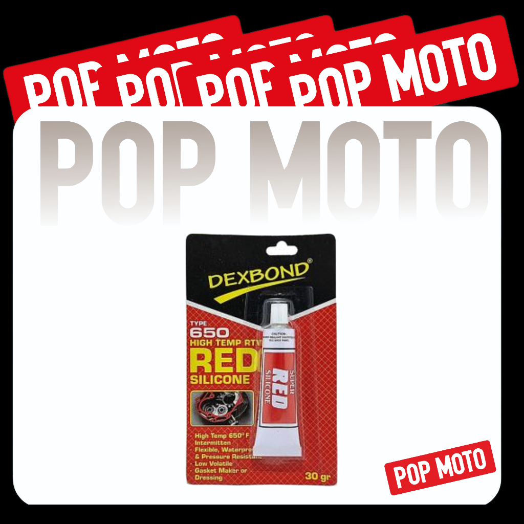 DEXBOND Red Silicone 30gr - Lem Merah - Lem Packing - Lem Gasket - Red Silikon
