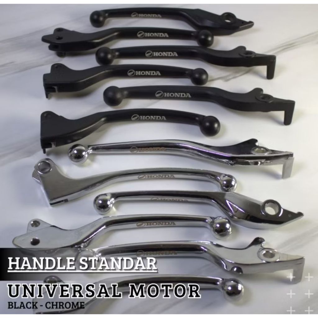 Handle Standar Honda Black Dan Crome Handle Rem Original Vario 125 /150 - Beat - Vario 150 New - Tig