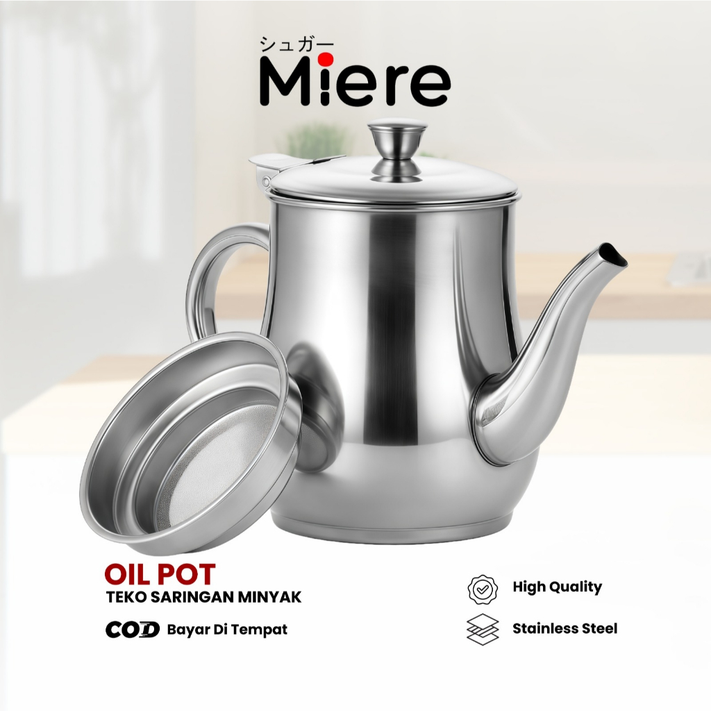 800ml Teko Saringan Teko Penyaringan Minyak/Teko saringan minyak/ Gelas Teko Teko Air /Teko kopi Oil