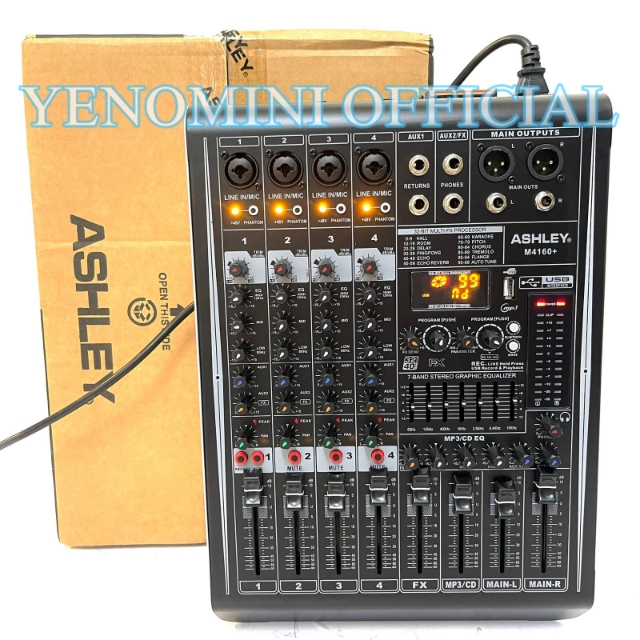 Power Mixer Audio Ashley M4160+ 4channel Original M 4160+ Power Ashley Mixing 4 M4160 plus ( Bisa CO