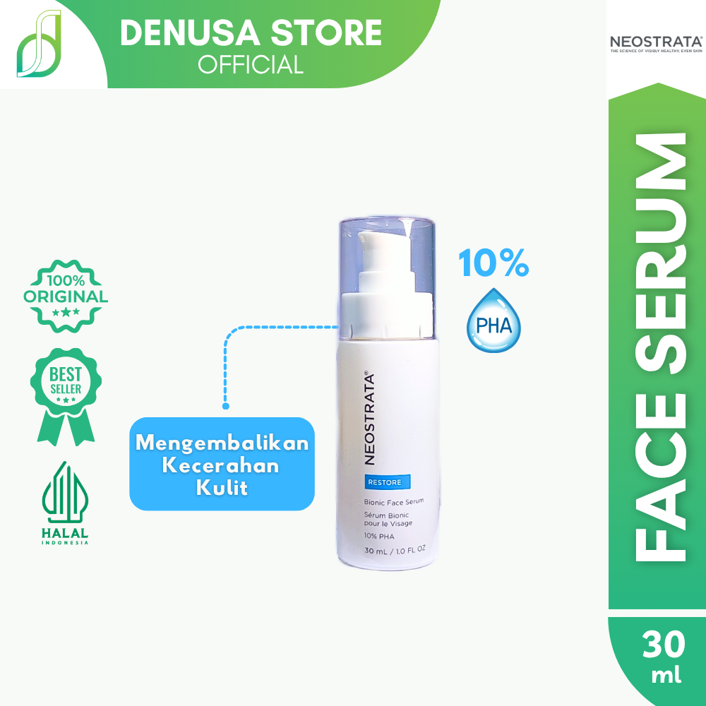 NEOSTRATA Bionic Face Serum 30ml Restore 10% PHA Anti Aging Kerutan Melembabkan Wajah