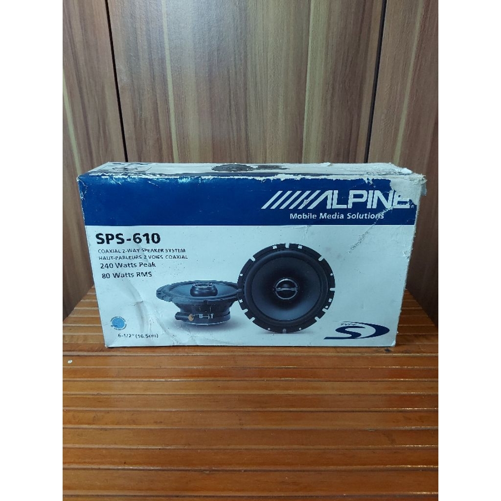 ALPINE SPS-610 COAXIAL 2 Way Speaker System