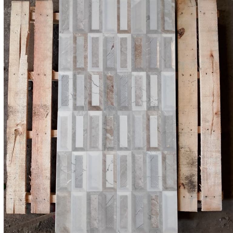 KERAMIK DINDING GLOSSY EMBOSS SUN POWER 30X60 30246 KERAMIK DINDING MOTIF BATA TIMBUL KERAMIK DINDIN