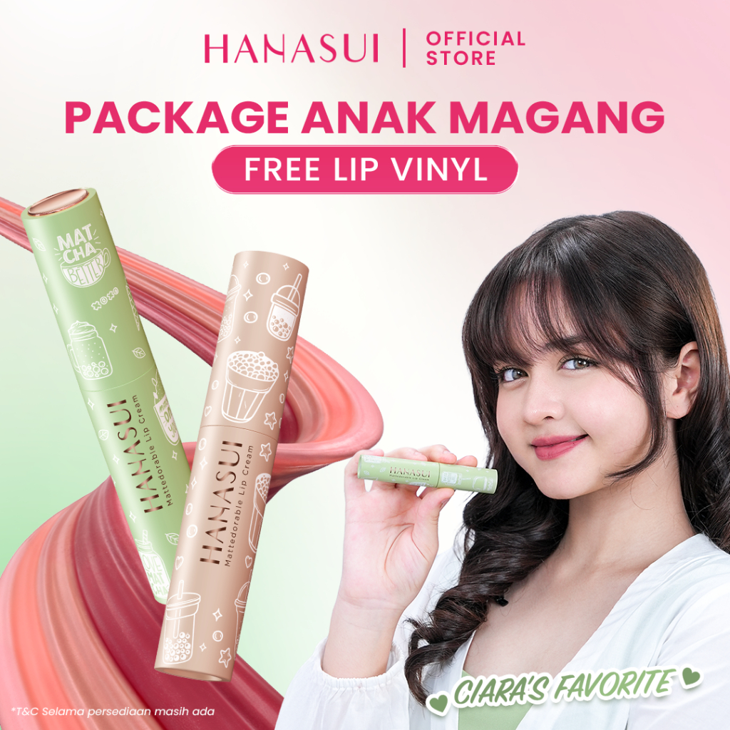 [SPECIAL PACKAGE] Hanasui Lip Package Ciara Brosnan Agz Favorite | Ringan Gak Bikin Crack Lip Cream 