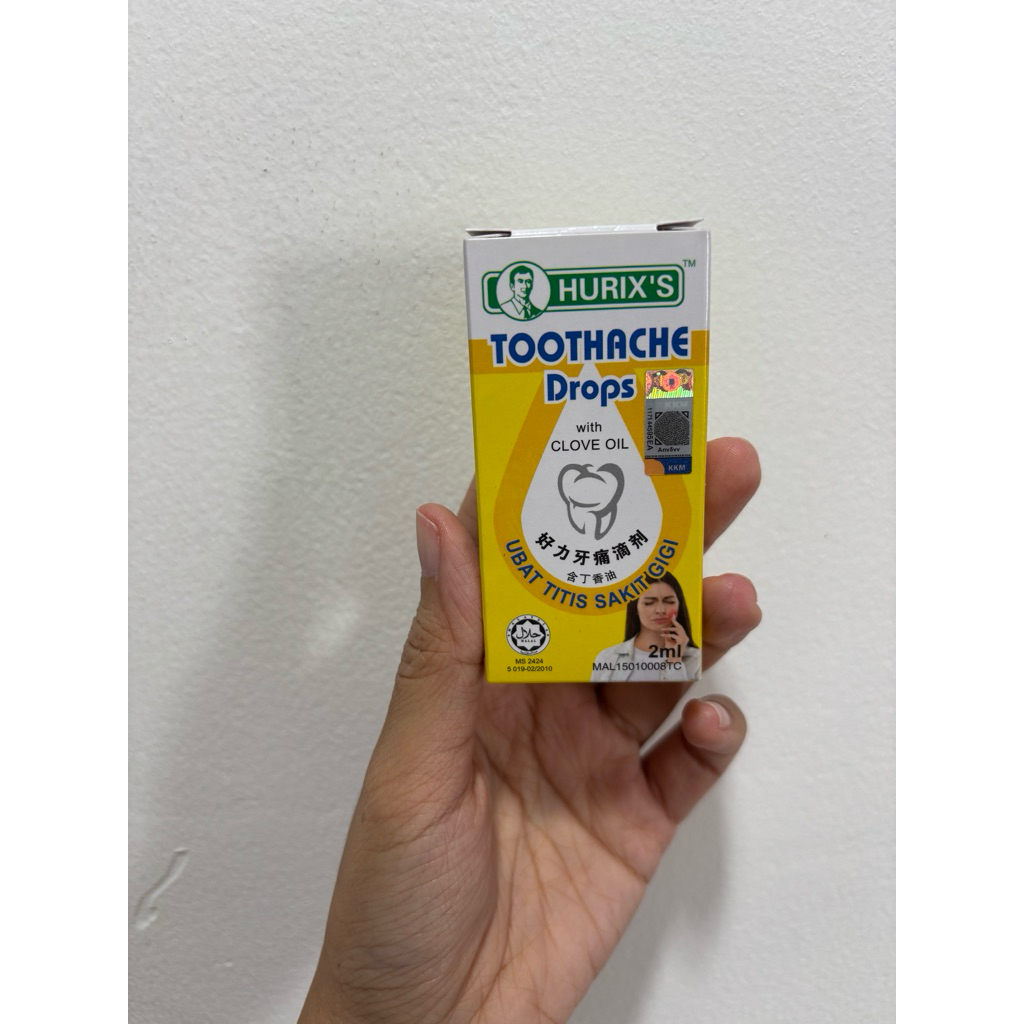 Hurix’s toothache drops ubat titis sakit gigi - hurix tetes sakit gigi