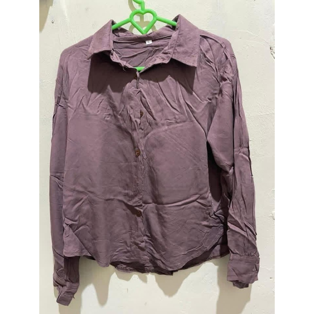 kemeja linen/pl kemeja wanita