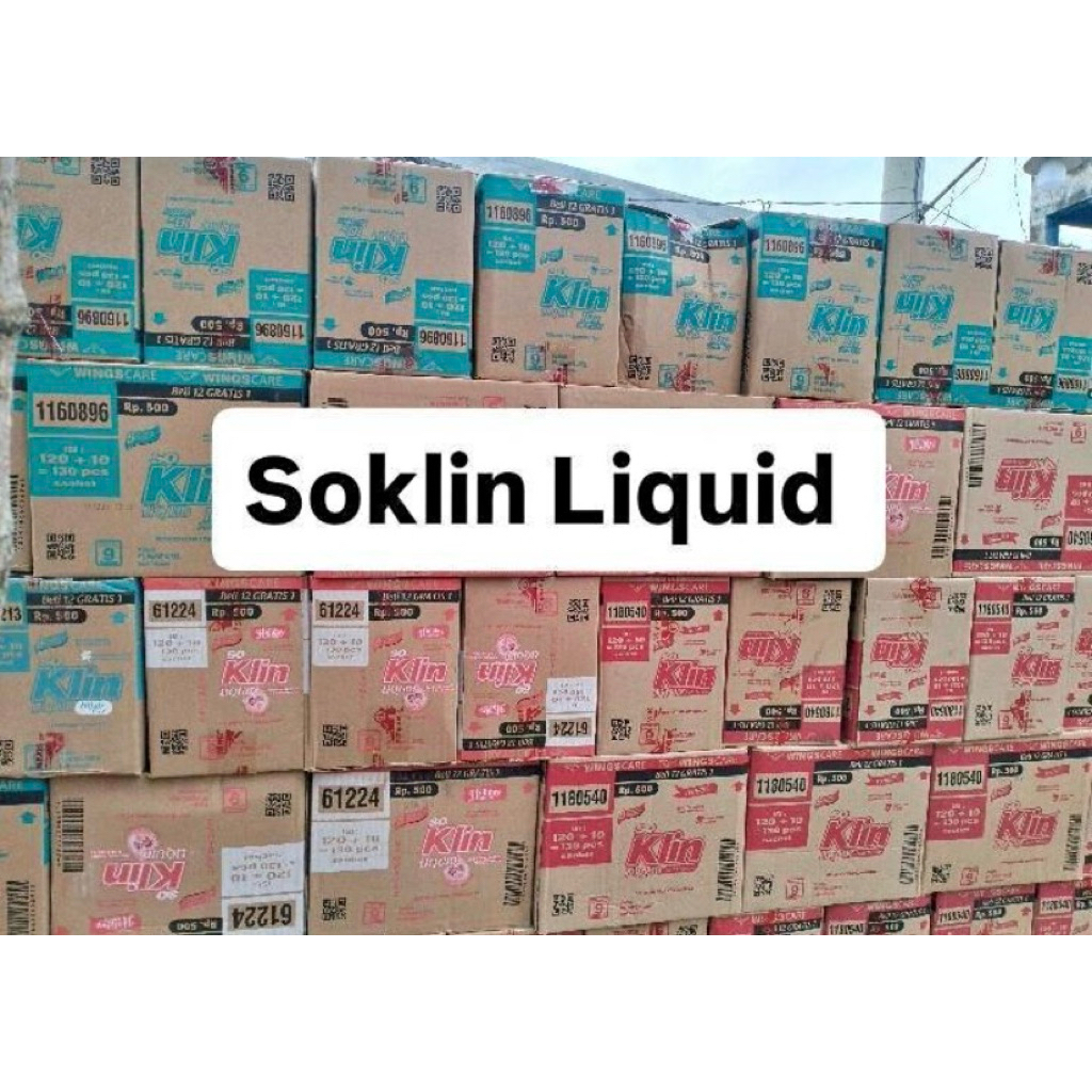 SOKLINLIQUID 130 SACHET PROMO BARU SABUN CUCI BAJU SOKLIN CAIR
