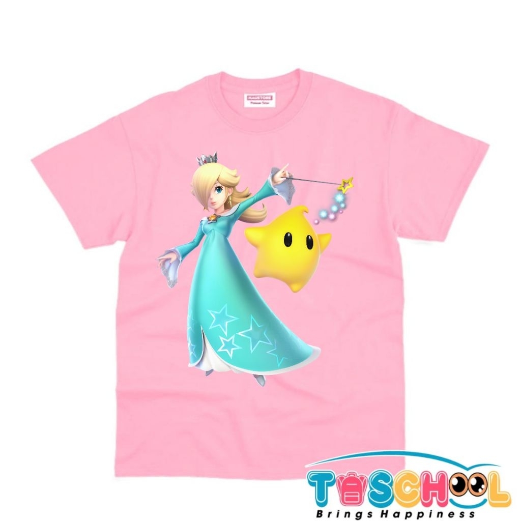 BAJU ANAK KAOS ANAK KARAKTER PRINCESS ROSALINA LUMA THE SUPER MARIO GALAXY