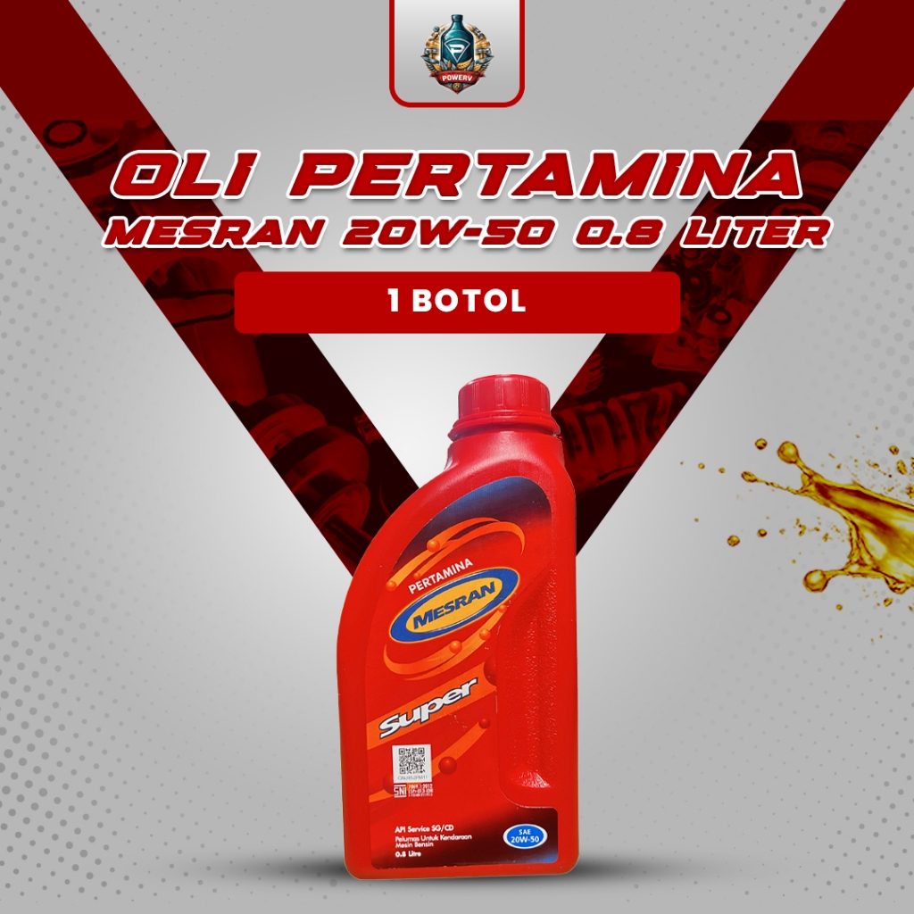 OLI PERTAMINA MESRAN SUPER 20W-50 0.8 LITER