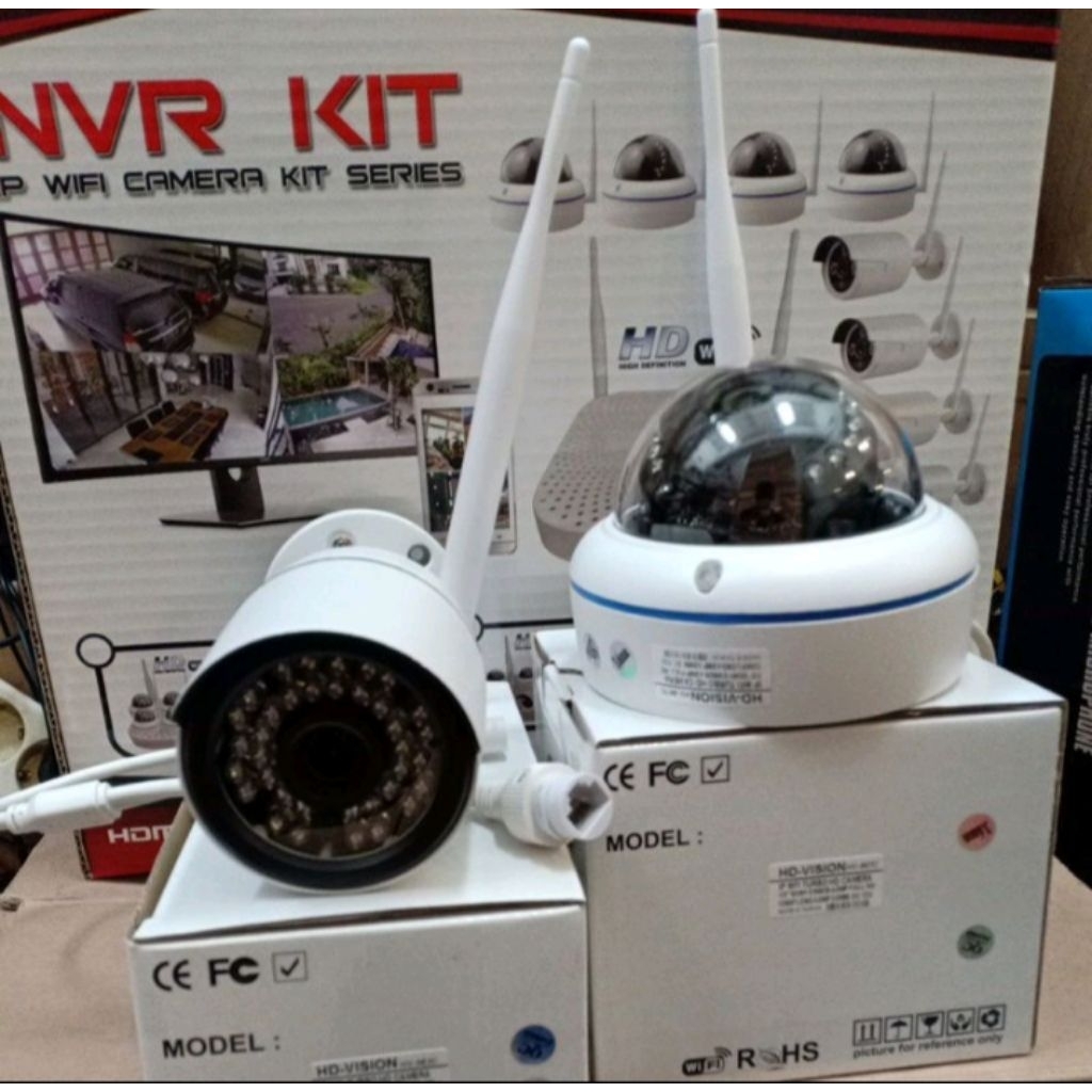 8MP IP CAMERA WIRELESS INDOOR / OUTDOOR UNTUK NVR KIT