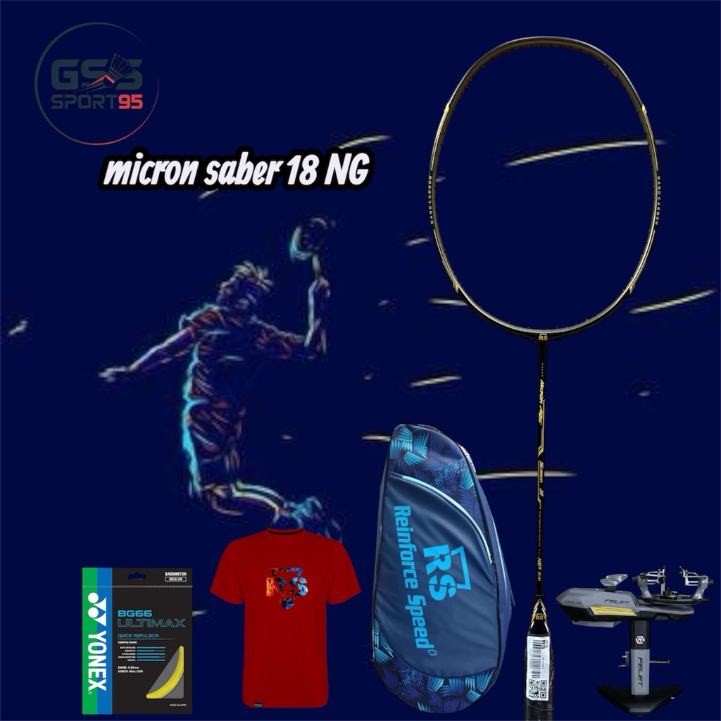 RAKET BADMINTON RS MICRON SABER 18 NG II Slim