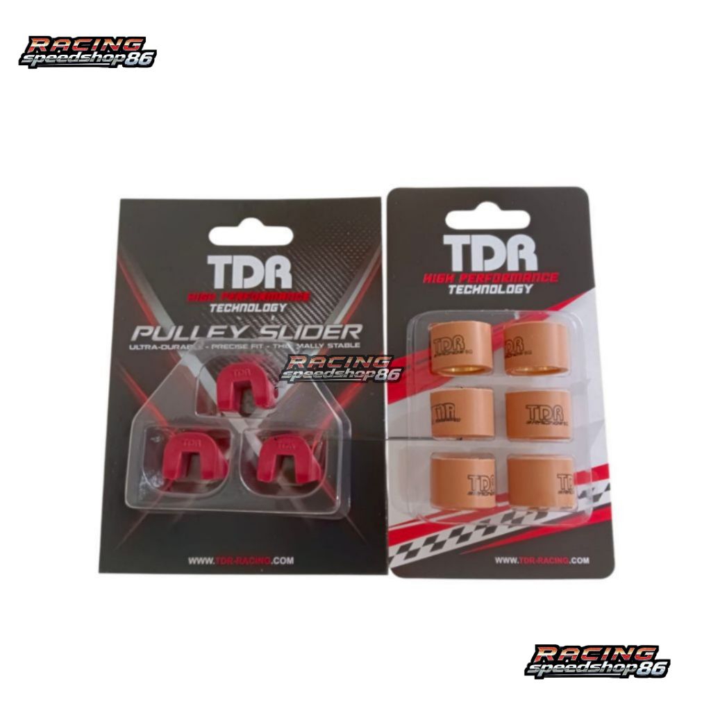 Roller + karet slider piece TDR Original Untuk motor Nmax,Aerox,Lexy,Mio m3,fazzio,mio gear,Freego,F