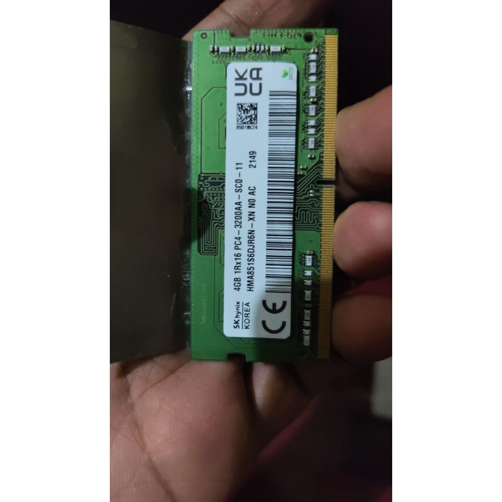 RAM Laptop Sodimm DDR4 4GB 3200Mhz