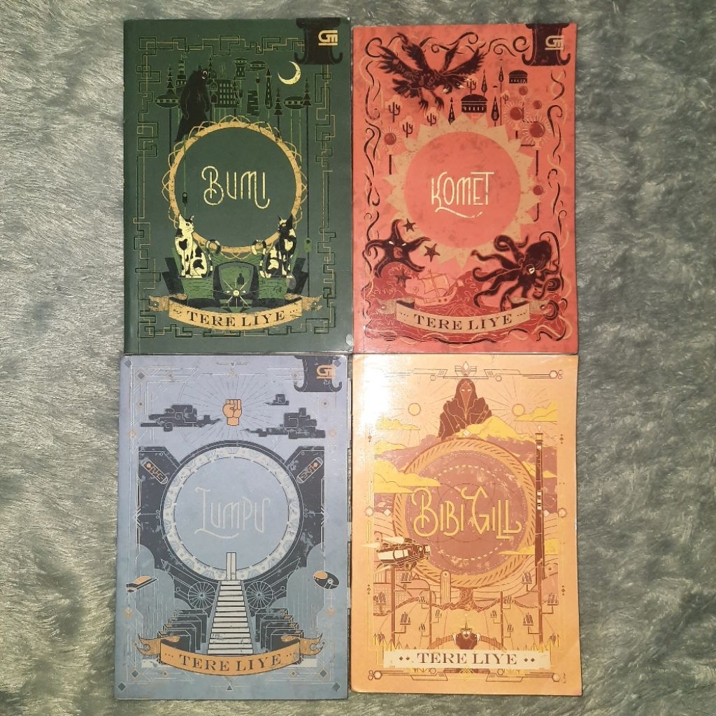 preloved buku bekas novel bumi series tere liye bumi komet lumpu bibi gill
