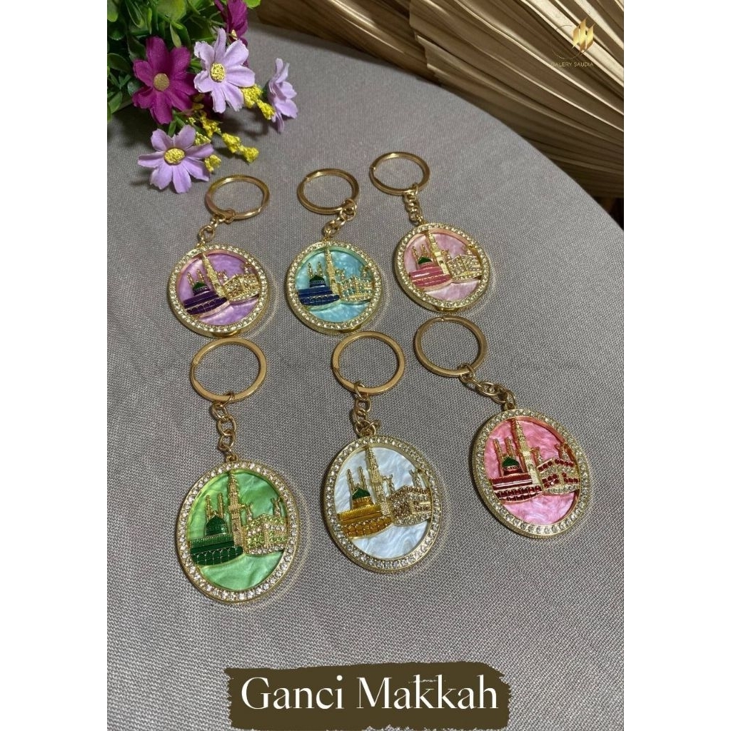 Gantungan Kunci Makkah dan madinah /ganci makkah Madinah /oleh  umrah