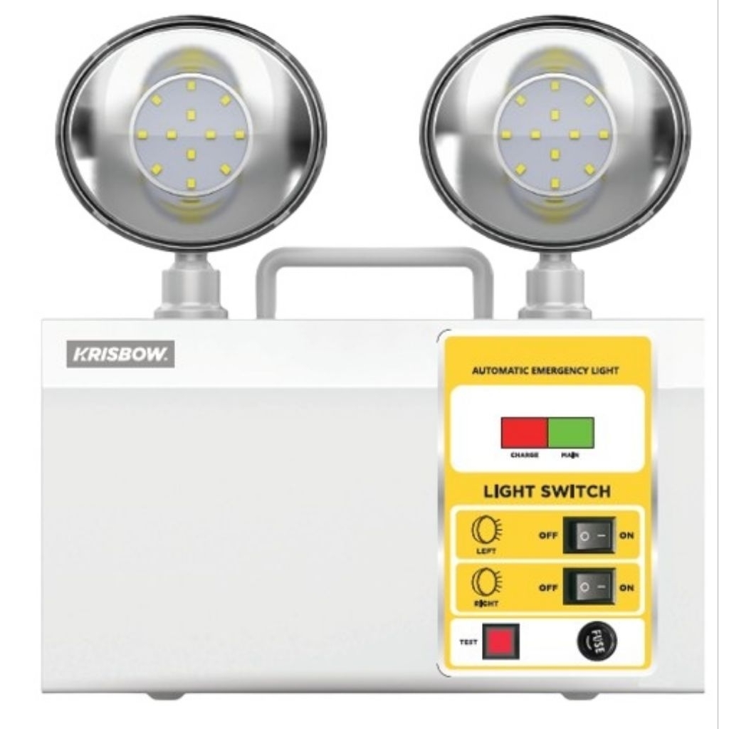 Lampu Darurat Emergency Lamp Twin - Spot 2W White Krisbow 10665951