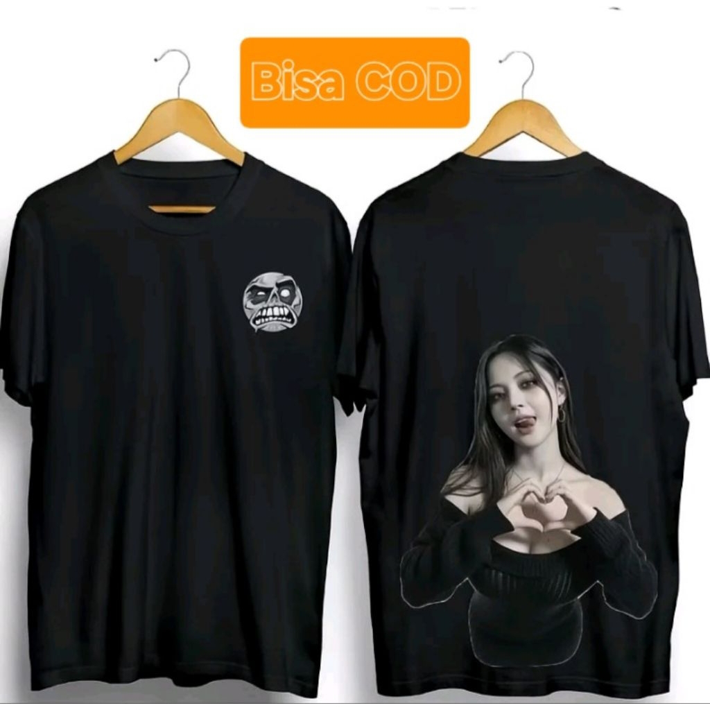 Kaos Murah-Edisi Horor Cewe Cantik Sexy//Baju Kaos Atasan pria//kaos lengan pendek murah