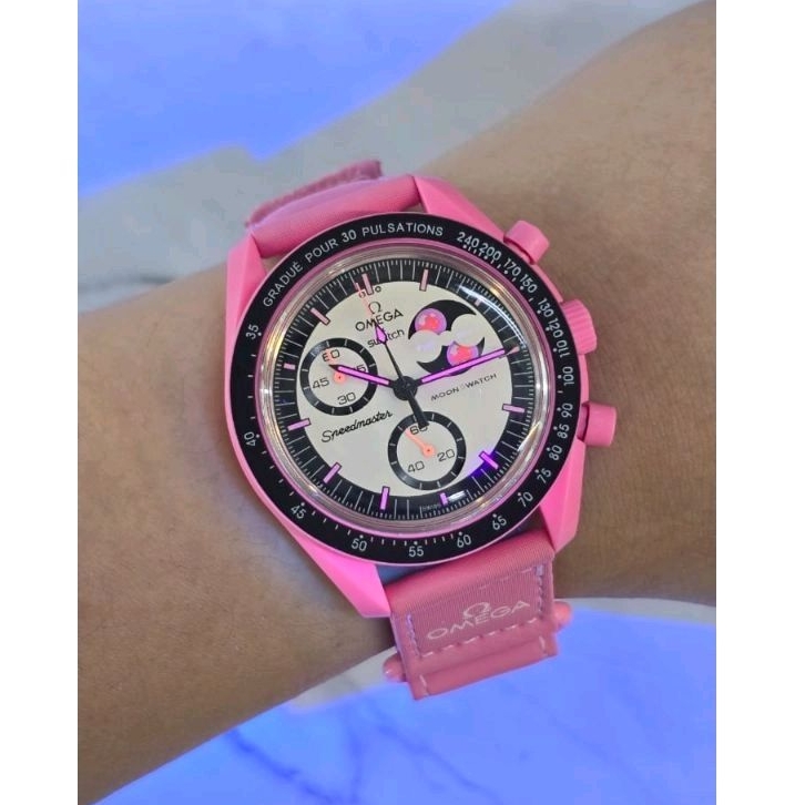 Jam tangan Quartz Chronograph X Planet Velcro strap fullset