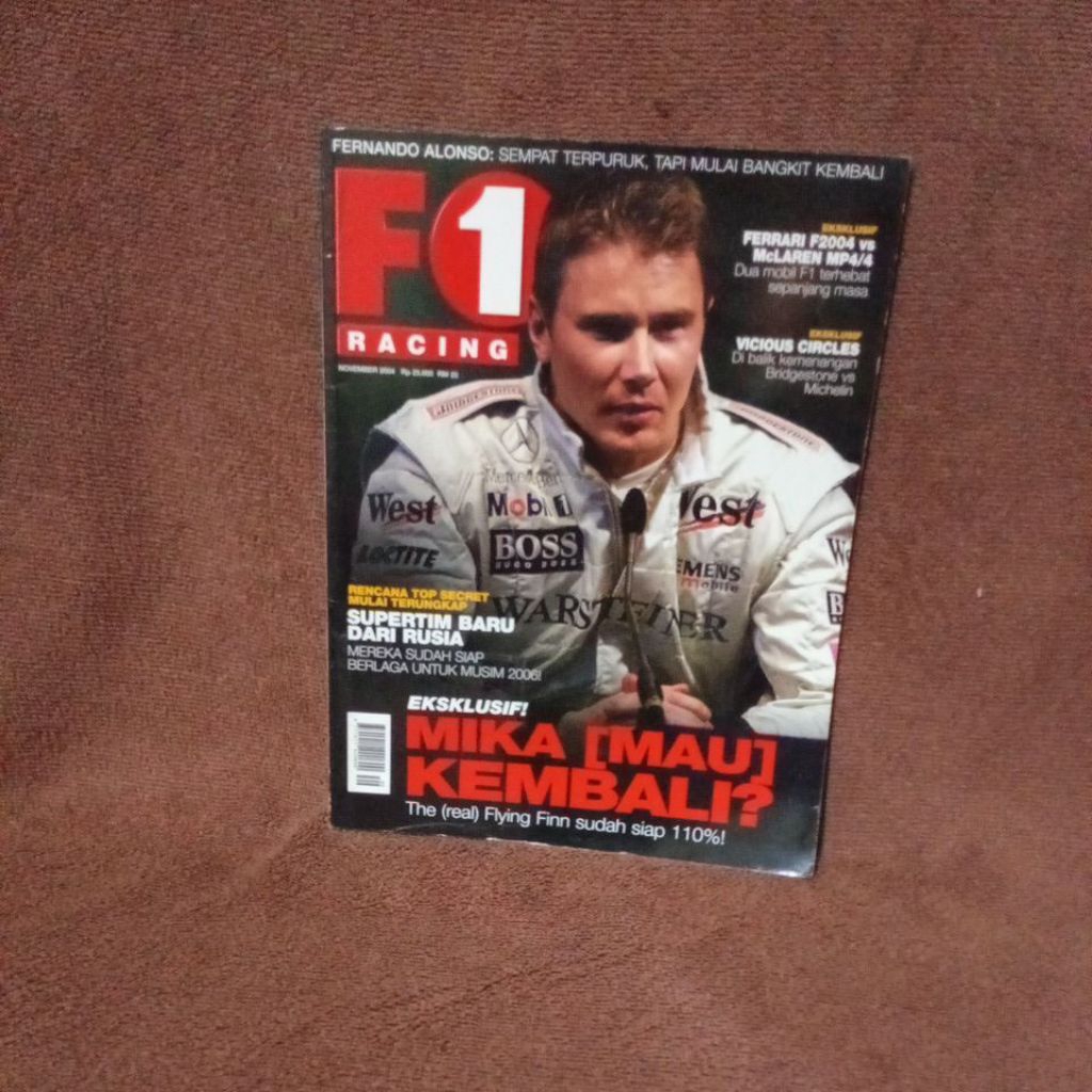 MAJALAH F1 RACING INDONESIA NOVEMBER 2004