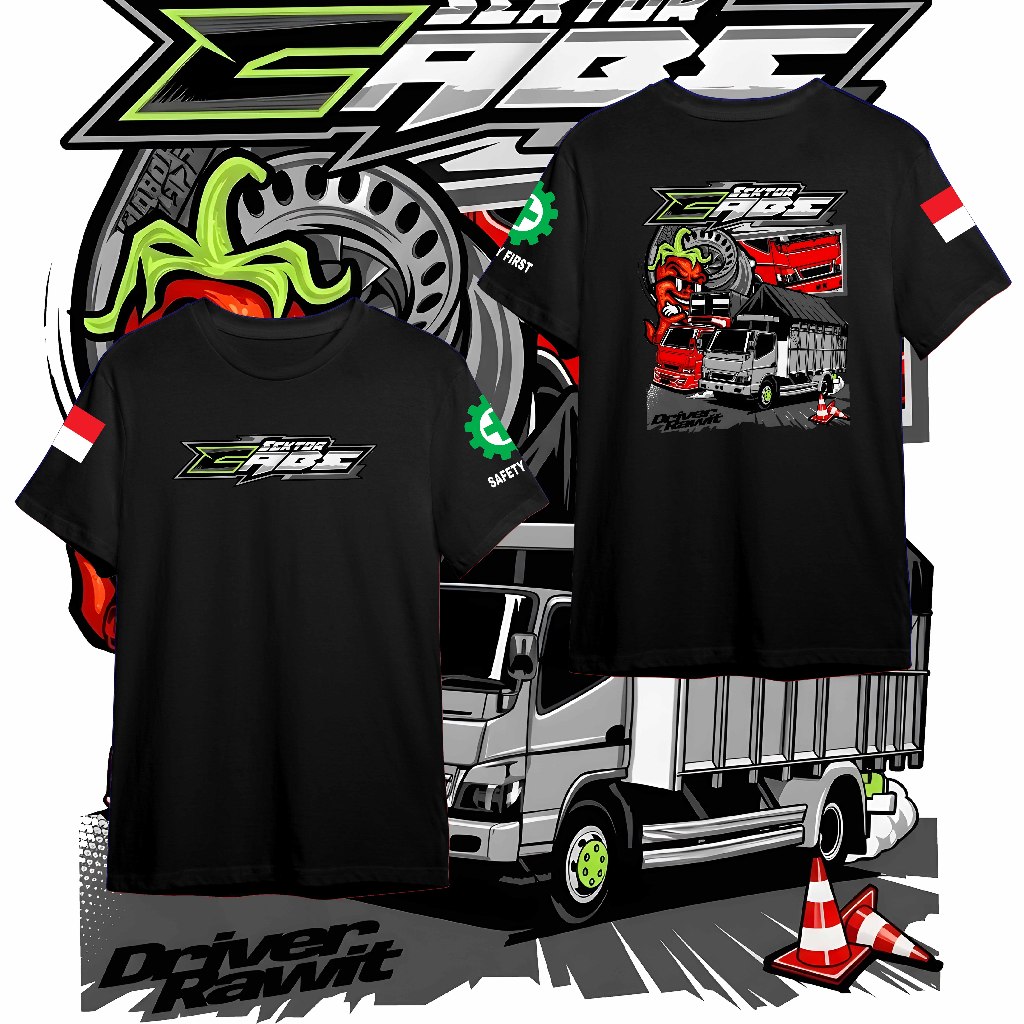 KAOS TRUK SEKTOR CABE DRIVER RAWIT // Baju Kaos Colt Diesel Sektor cabe truck cabe Kaos Distro Pria 