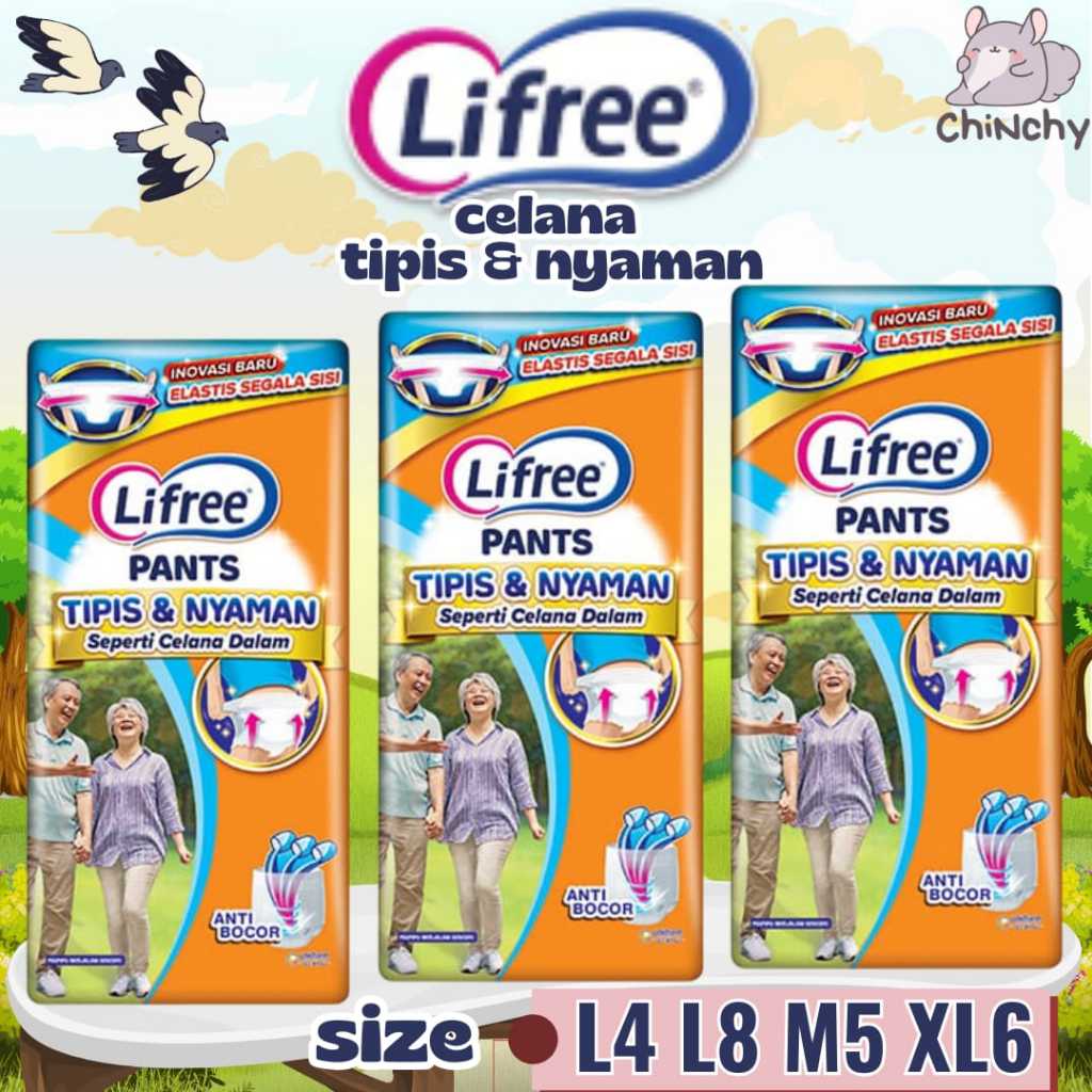 LIFREE CELANA TIPIS & NYAMAN (L4 / L8 / M5 / XL6)