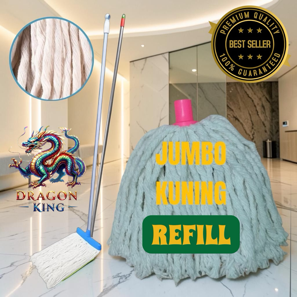 [ Hanya Refill ] KILAU PEL LANTAI KODE SUMBU JUMBO KUNING KILAUPEL PREMIUM ALAT PEL LANTAI DragonKin
