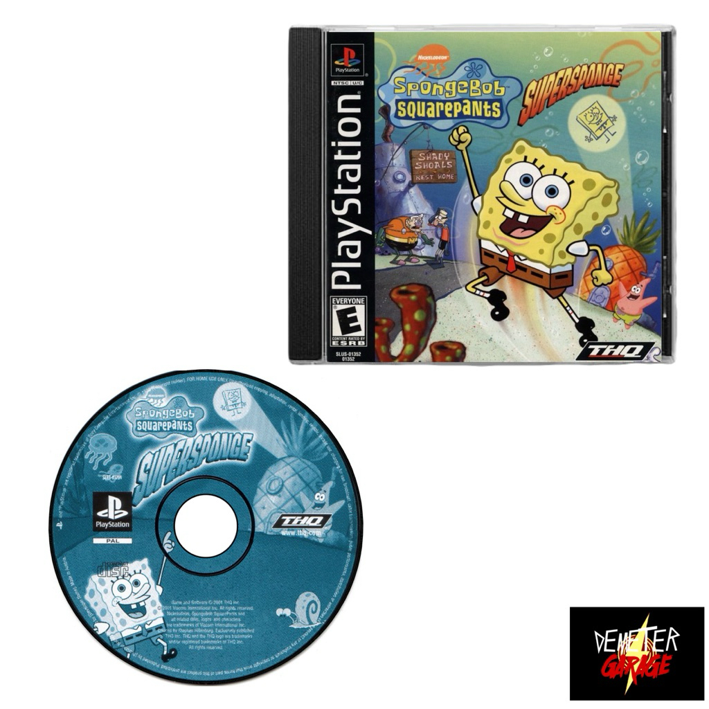 CD Game PlayStation 1 / Kaset PS1 Spongebob Squarepants