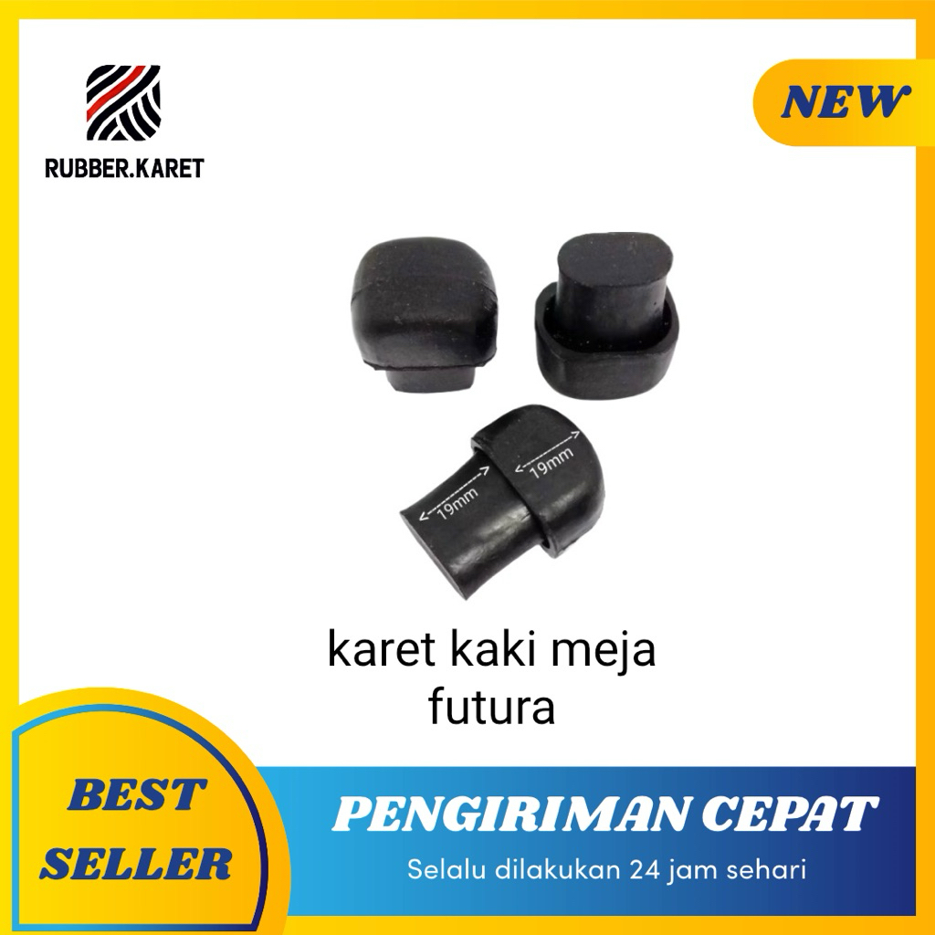 karet kaki kursi futura/karet tapak kaki/karet alas kaki kursi lipat