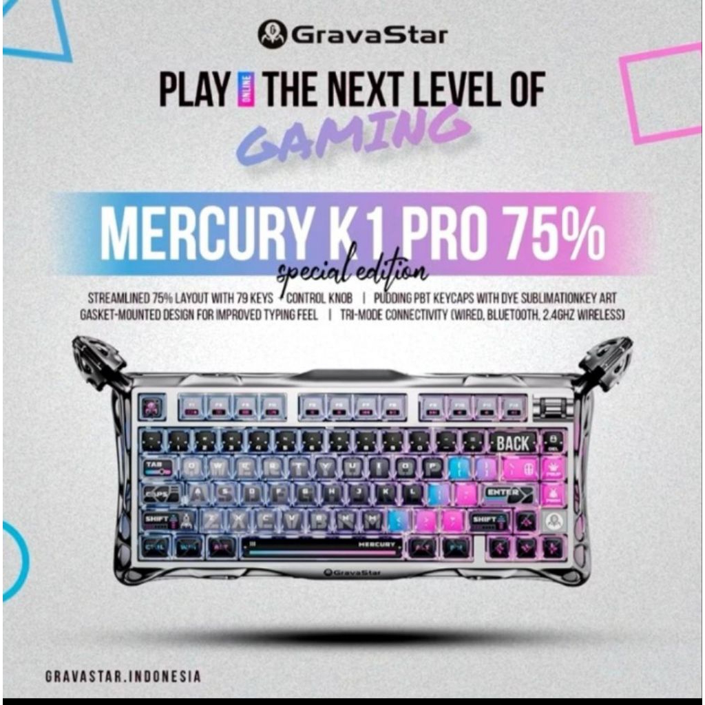 Gravastar Mercury K1 Pro Wireless Keyboard