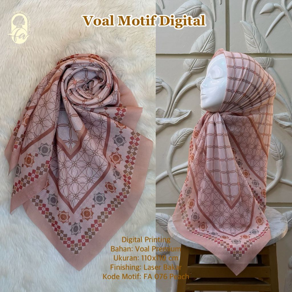 Farsya Adeeva - Voal Motif Digital LC FA 076
