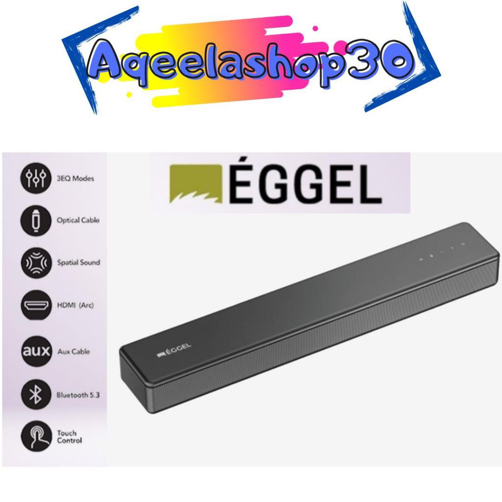 EGGEL STAGE SOUNDBAR with BUILT IN WOOFER