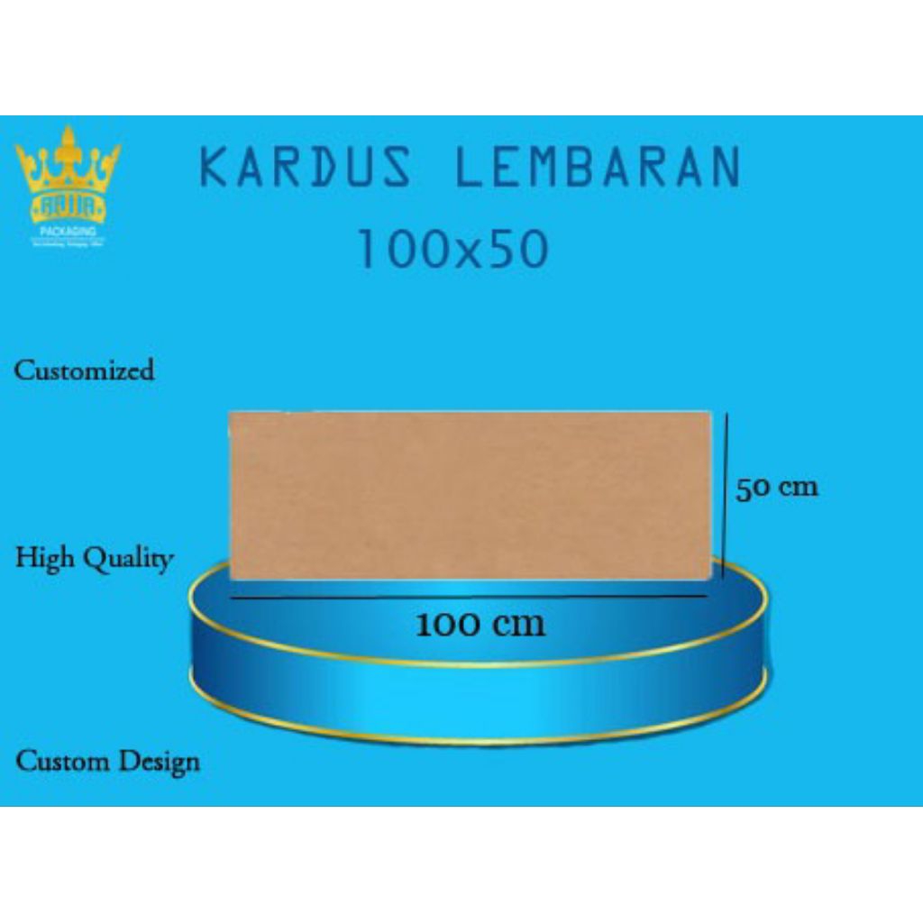 Karton Kardus Lembaran Sheet 100x50