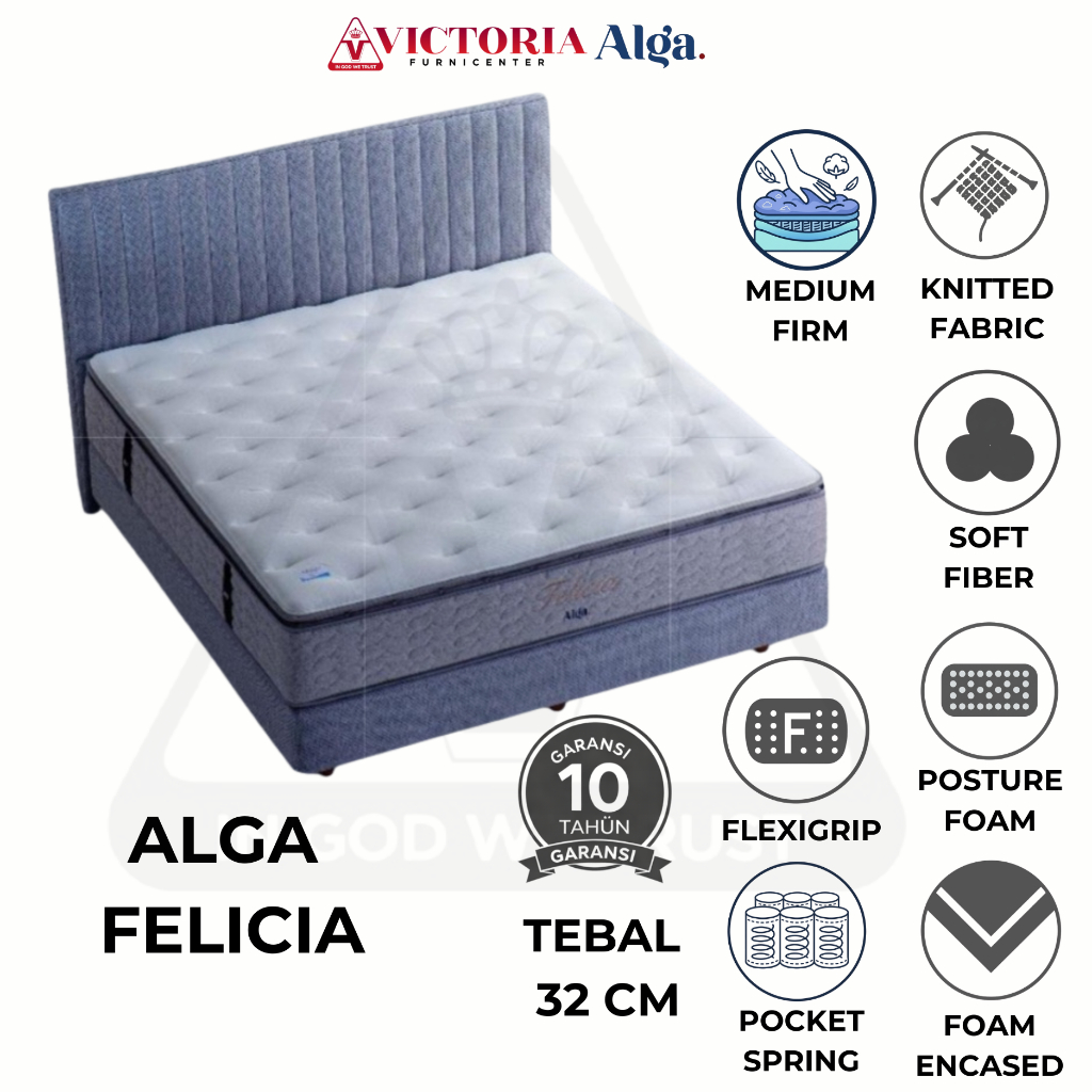 Alga Felicia 120 x 200 120x200 Kasur Saja Mattres Only