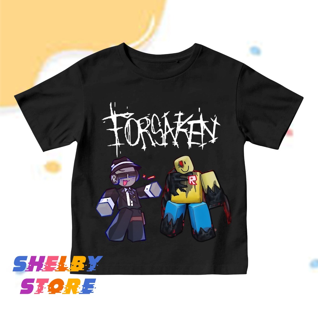 Kaos Anak Laki Laki Roblox Forsaken 2 Karakter | Baju Anak Usia 3 - 12 Tahun