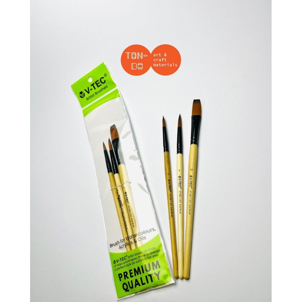V-TEC KUAS LUKIS ARTIS BRUSHES TYPE : VT 330-1.S/3