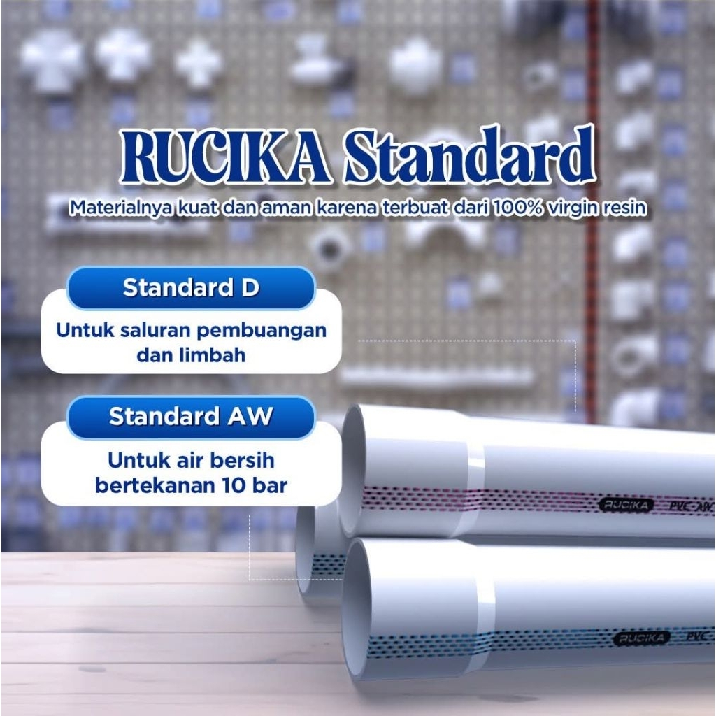 Pipa Potong Meteran Rucika 4 inch