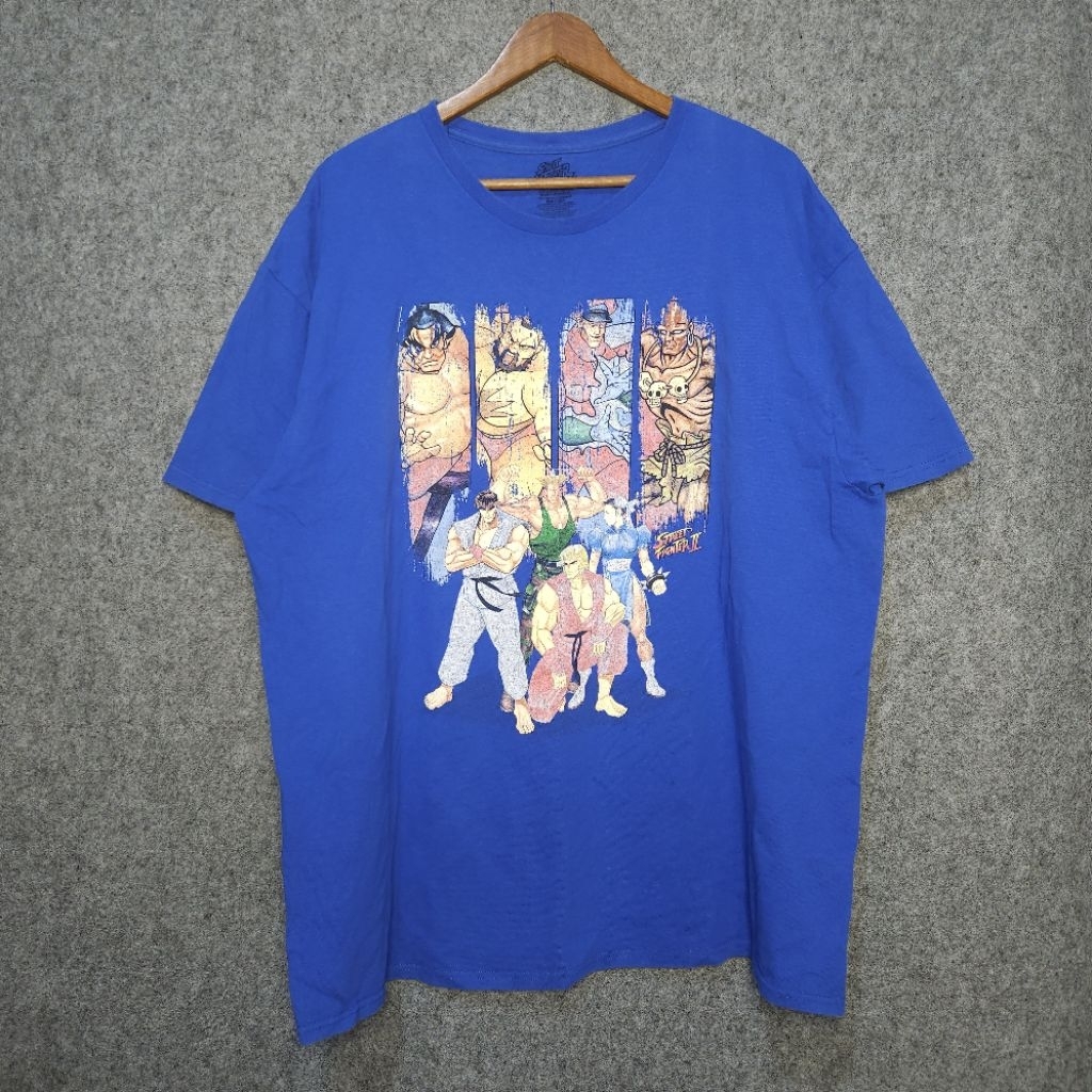 Street Fighter II World Warriors Tee XXL | Vintage Game Graphic Rare