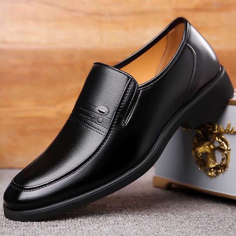 Sepatu Pantofel Pria Slip On Formal Hitam Coklat Sepatu Kerja Kantor Elegan Anti Slip Sepatu Pantofe