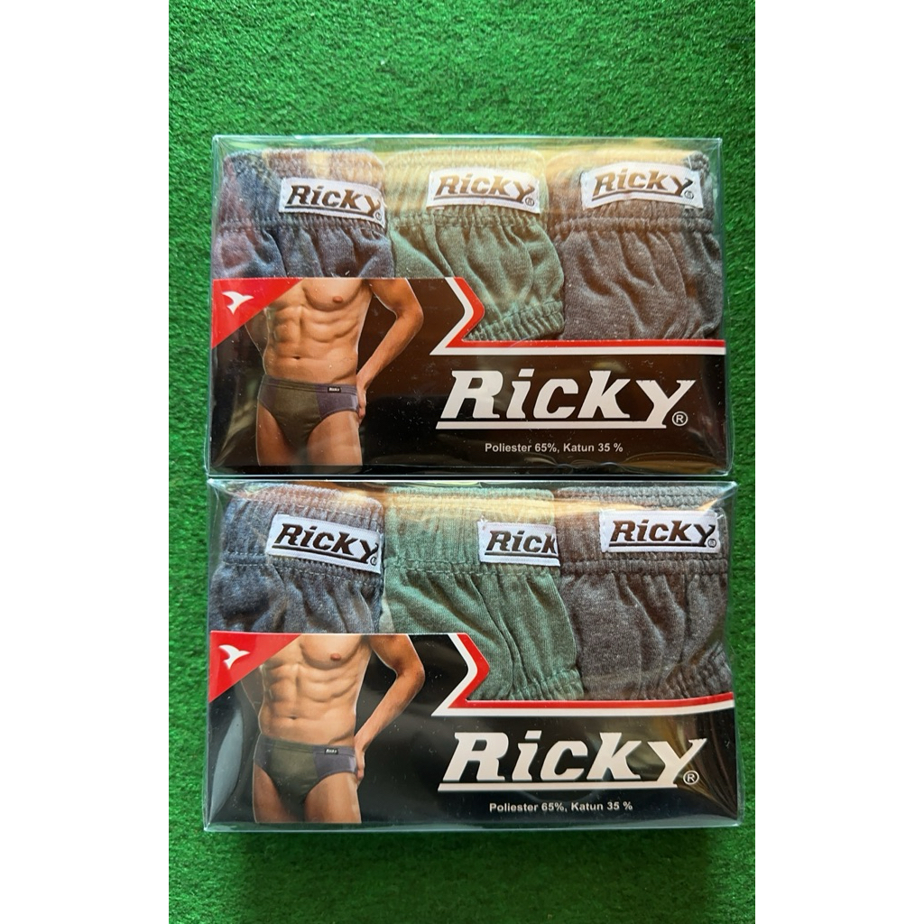 Celana Dalam Pria RICKY RMG01 3in1 Box | Boxer Pria Adem Nyaman | Size L dan XL | Isi 3 pcs Hemat