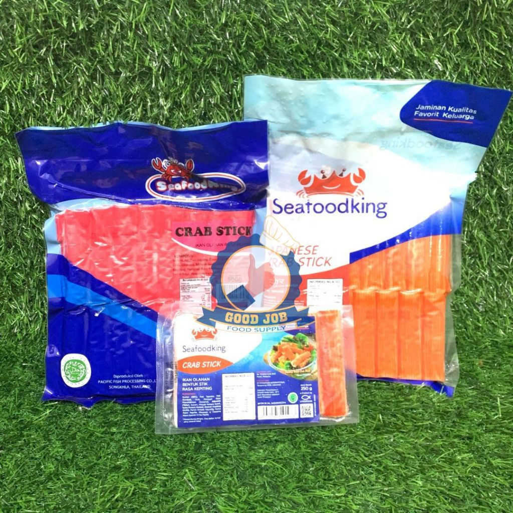CRABSTICK KANI Suwir & Solid 500 g Halal // Takumi Seafoodking Sankyu Cedea // Crab Stick for Kani S