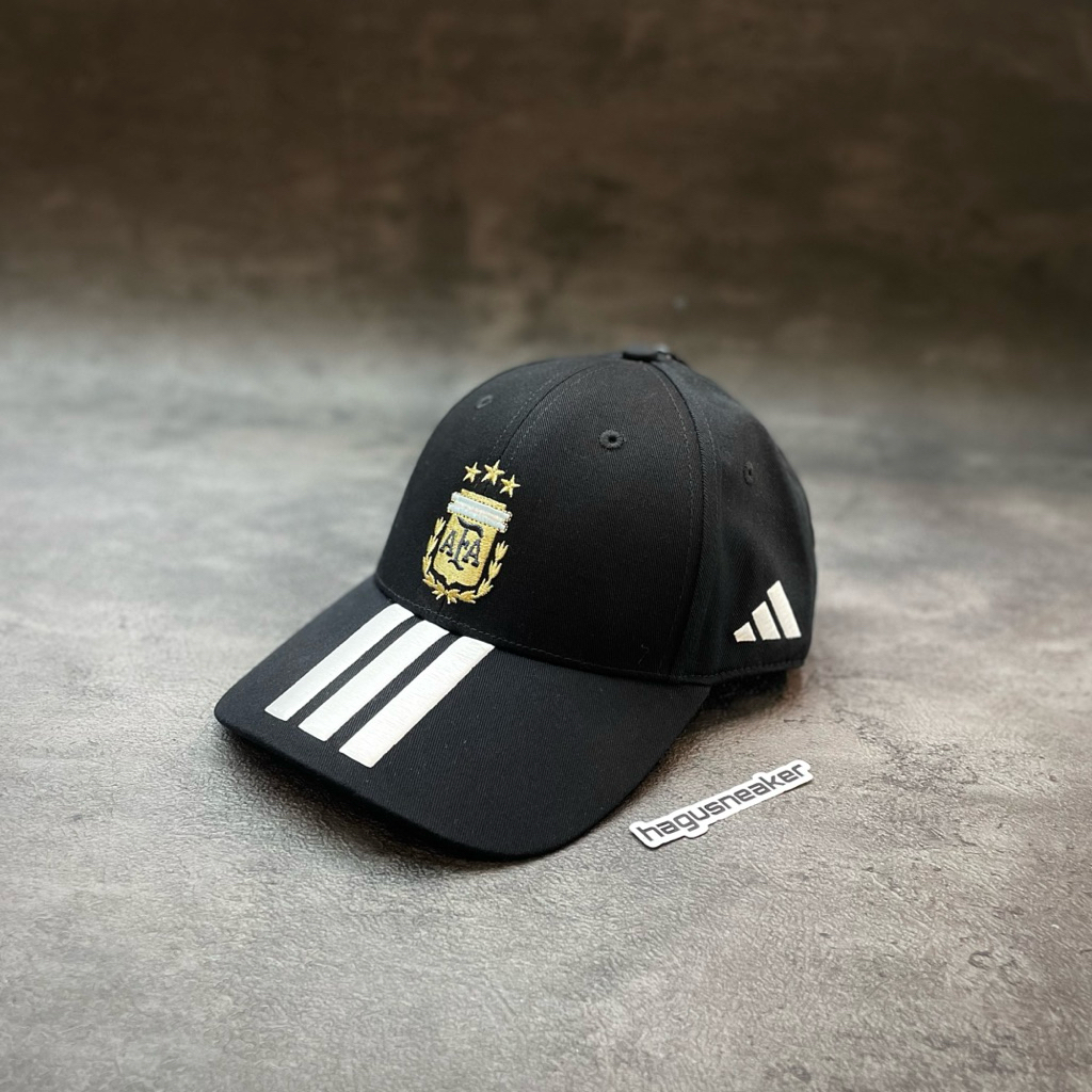 ARGENTINA 26 BASEBALL CAP [BLACK/WHITE] #KE5950 HAGUSNEAKER GARANSI 100% ORIGINAL